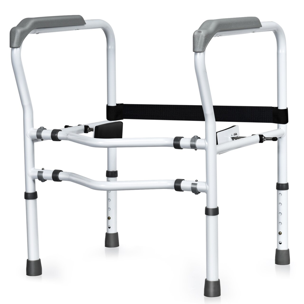 Adjustable Toilet Safety Frame And Rail Stand Alone Bathroom Toilet Handrail